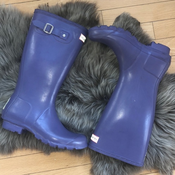 Hunter Shoes Hunter Tall Rain Boots For Womans In Purple Poshmark